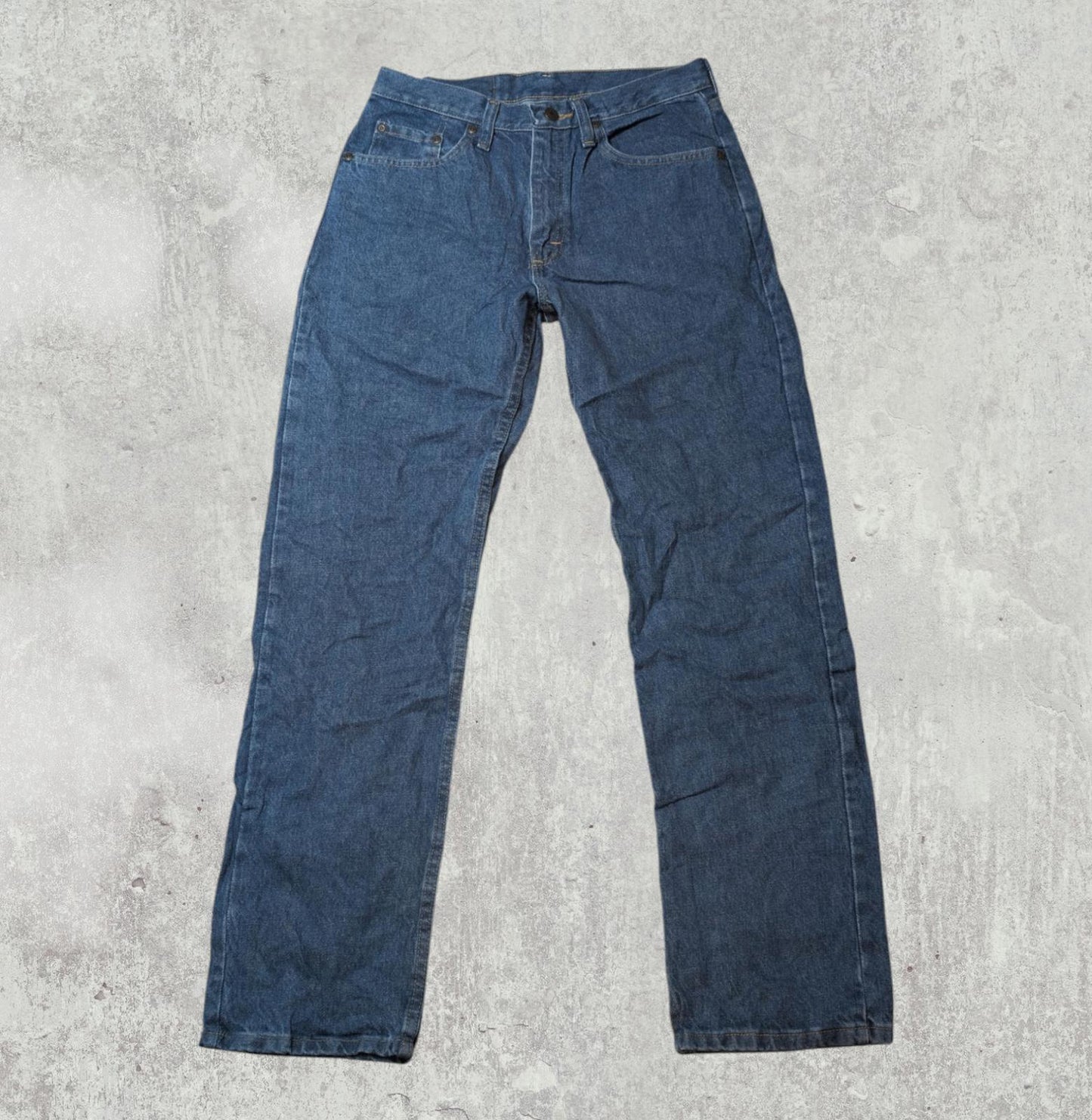 Wrangler Men's Straight Jeans - Blue - Size 29W 30L