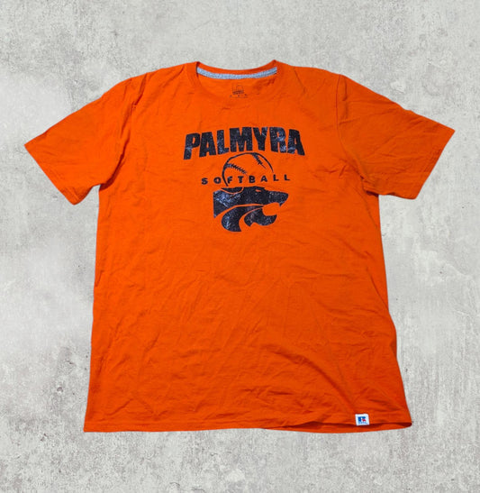 Russell Athletic Men's Palmyra Softball T Shirt - Orange - Size Medium