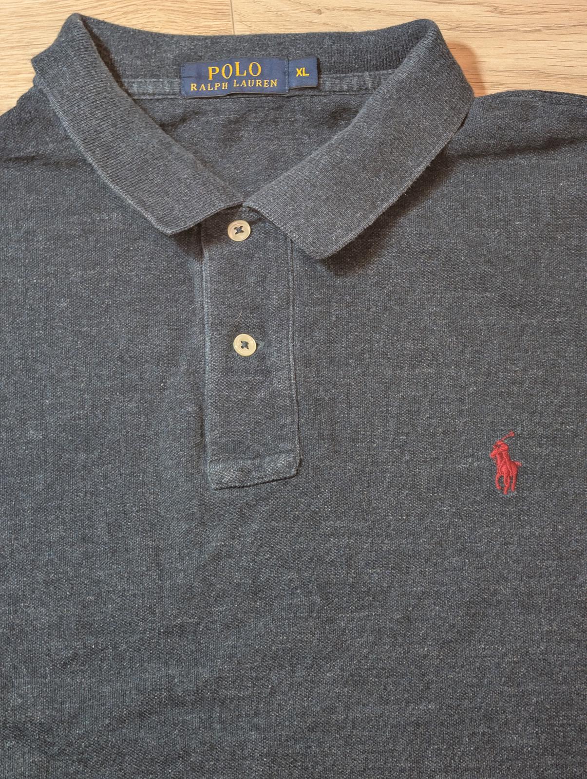 Ralph Lauren Men's Long Sleeved Polo T Shirt - Navy - Size XL