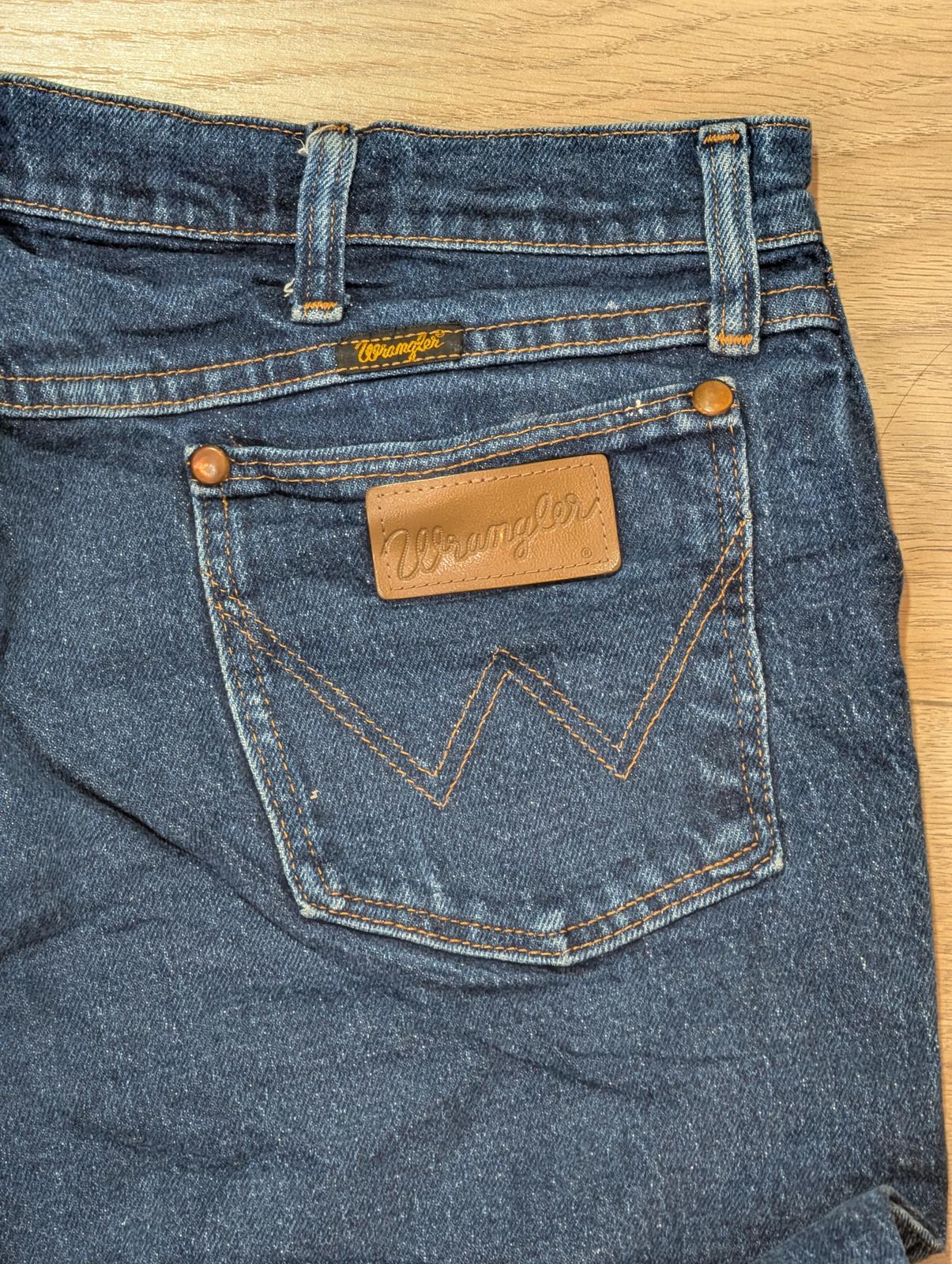 Wrangler Men's Straight Jeans - Blue - Size 36W 30L