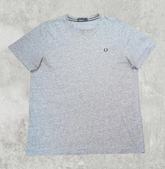 Fred Perry Men's T Shirt - Grey - Size Large