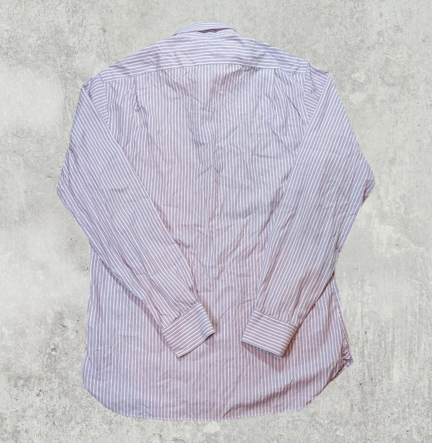 Ralph Lauren Men's Striped Shirt - Purple - Size Medium
