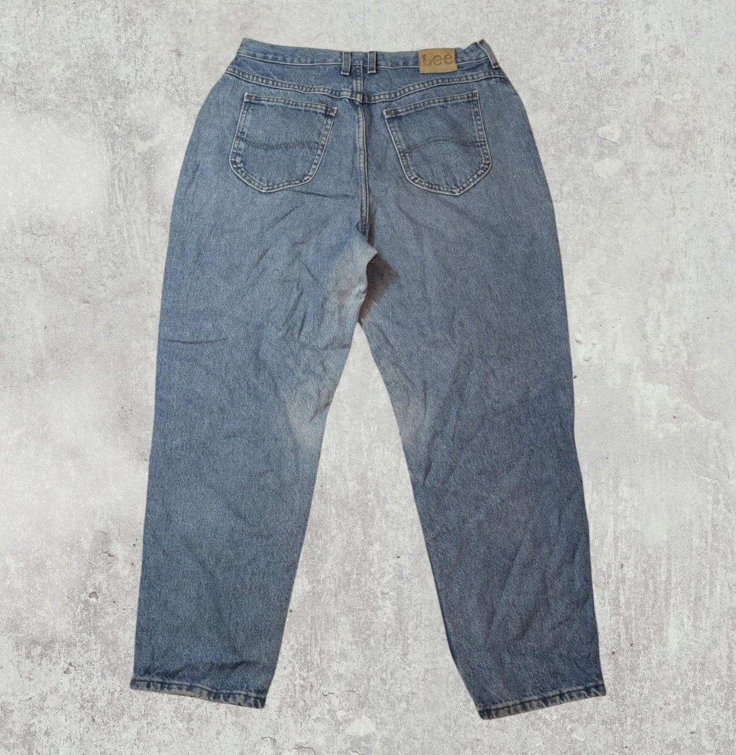 Lee Women's Straight Jeans - Blue - Size 32W 26L