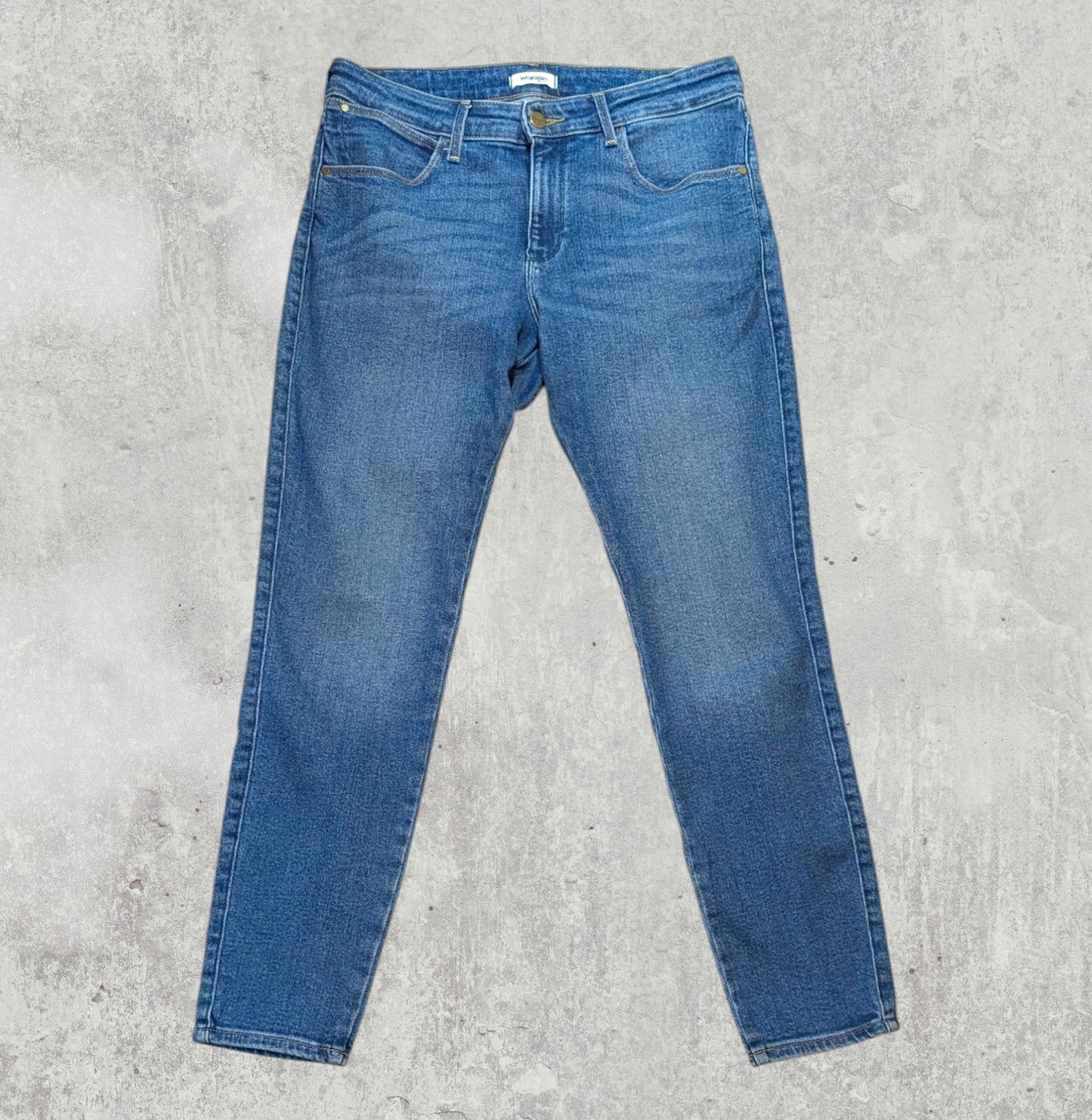 Wrangler Men's Skinny Jeans - Blue - Size 31W 30L