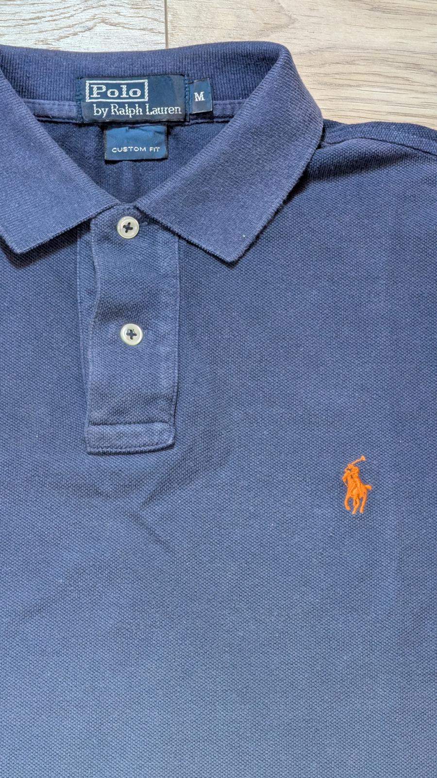 Ralph Lauren Men's Custom Fit Polo T Shirt - Navy - Size Medium