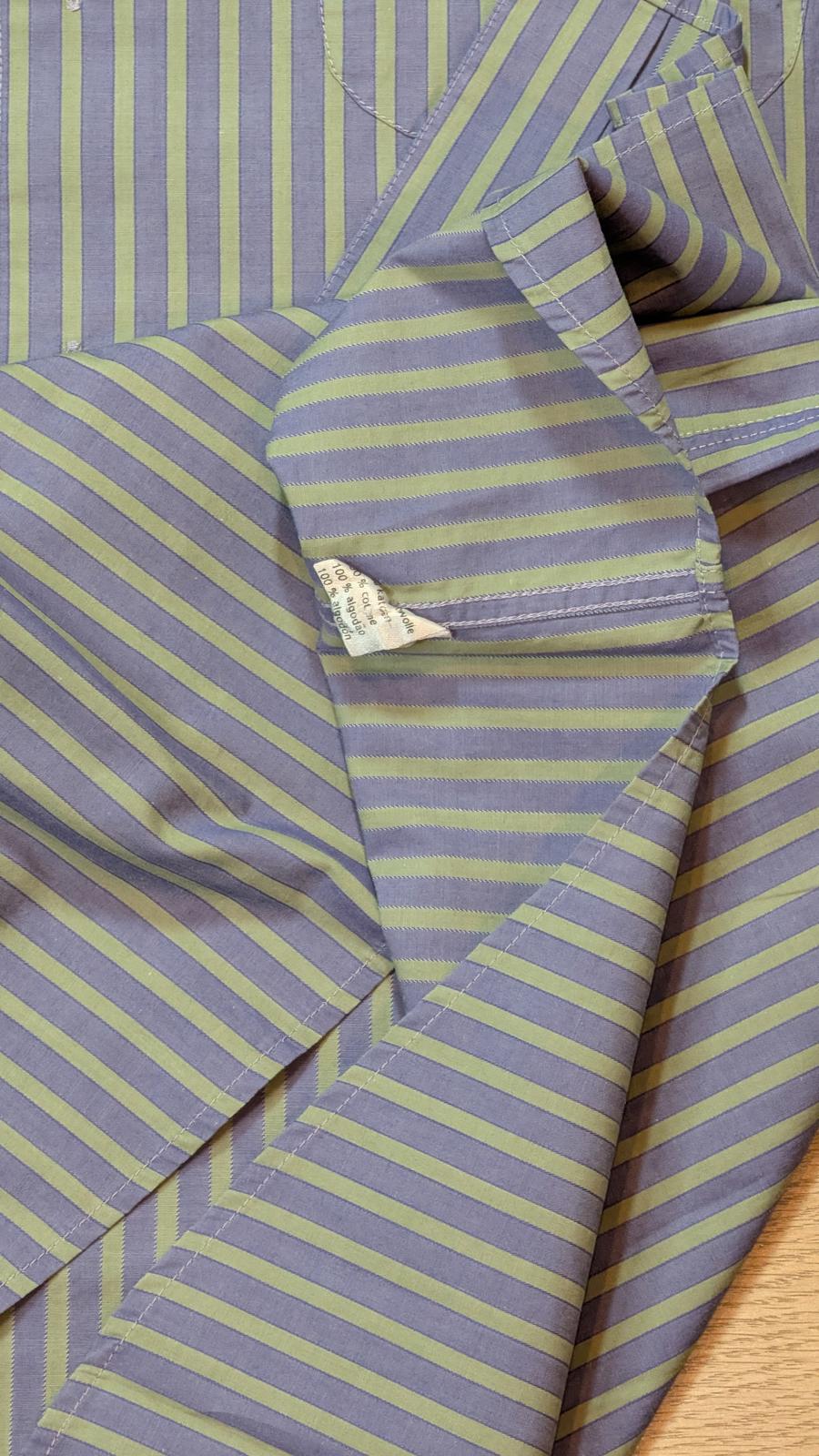 Lacoste Men's Striped Shirt - Purple - Size XL