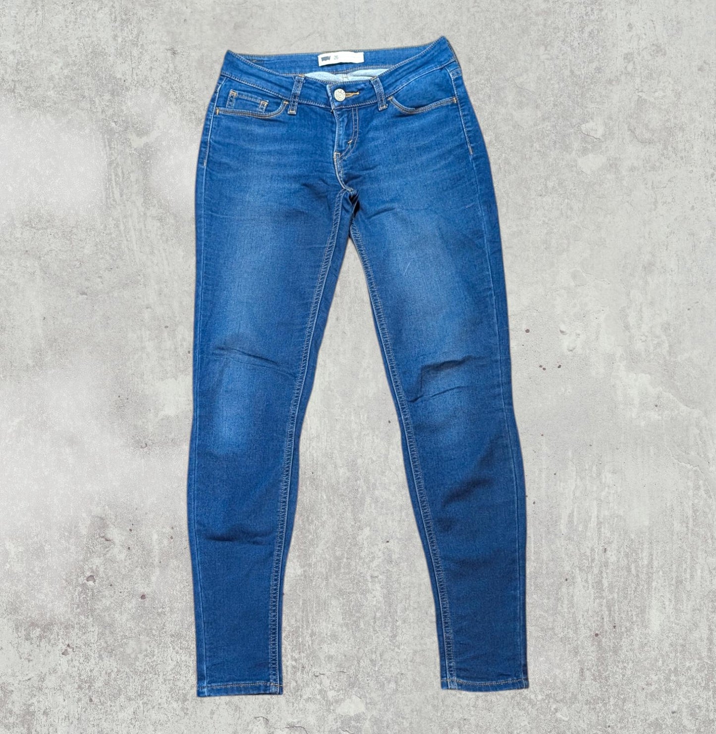 Levi's Women's Skinny Jeans - Blue - Size 26W 30L