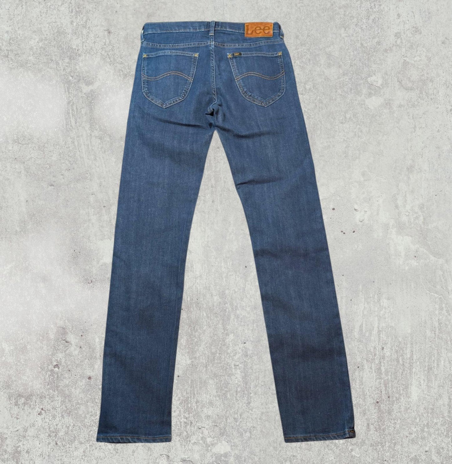 Lee Men's Daren Straight Jeans - Blue - Size 29W 34L