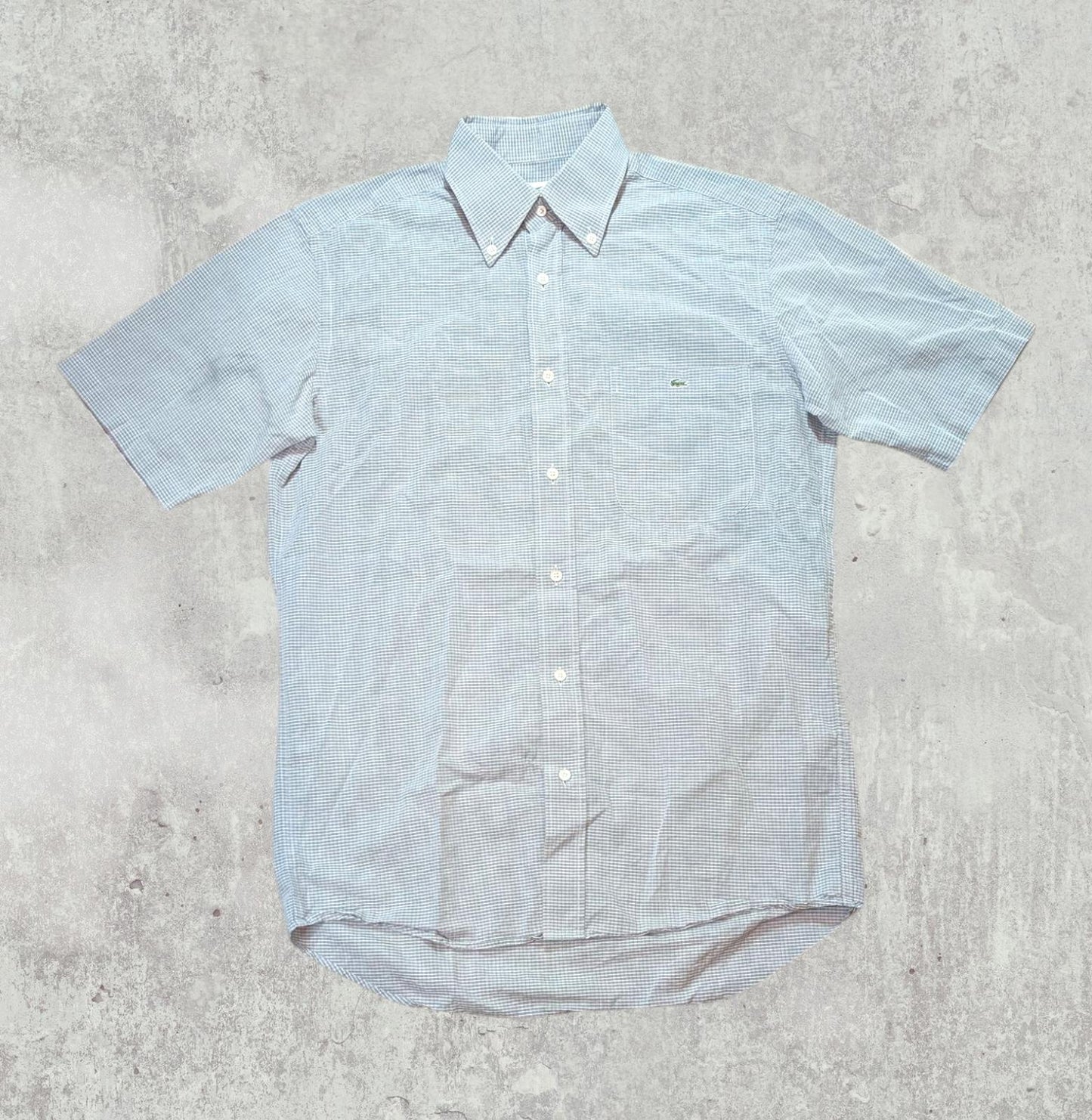 Lacoste Men's Check Shirt - Grey - Size Medium