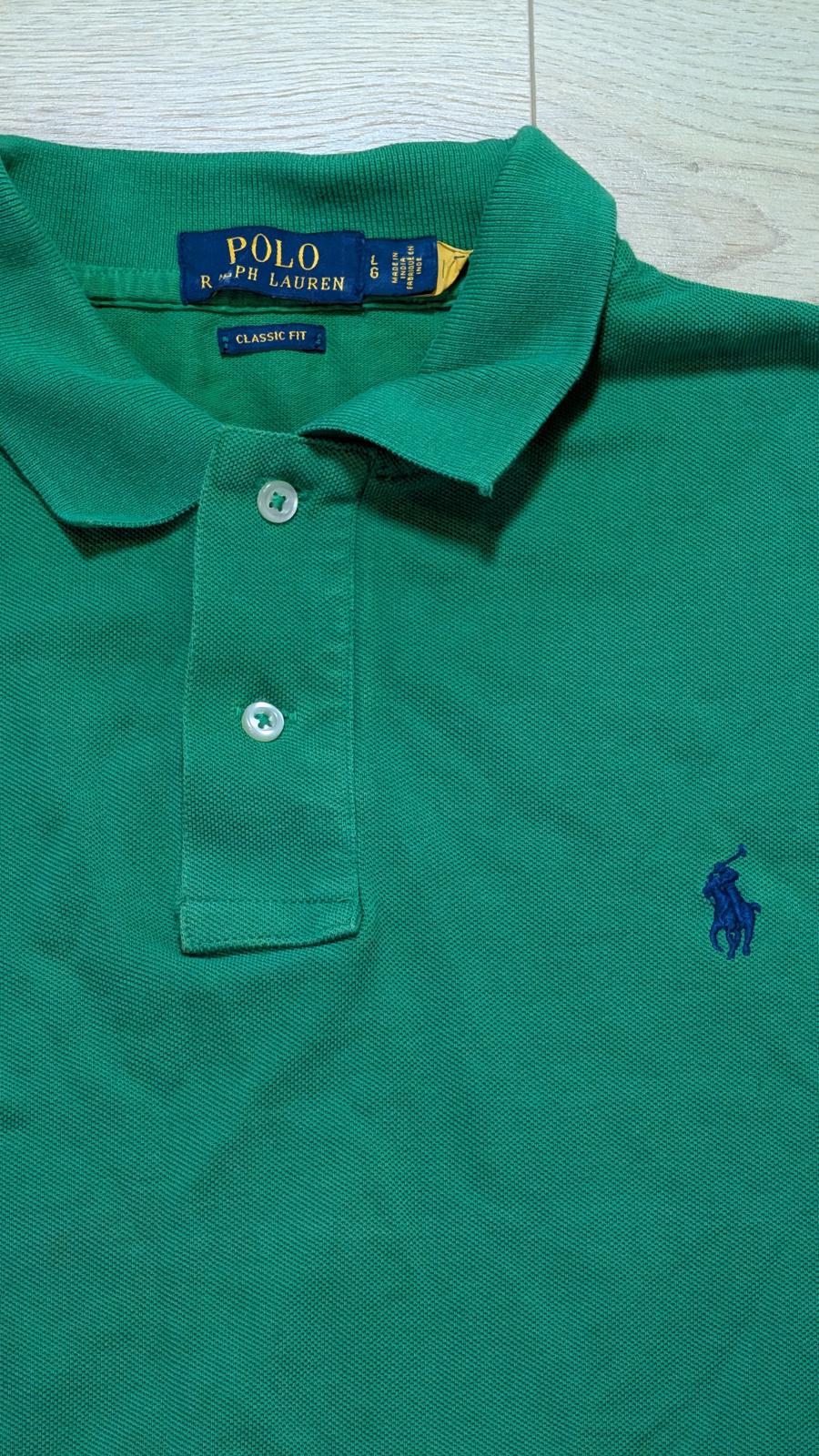 Ralph Lauren Men's Classic Fit Polo T Shirt - Green - Size Large