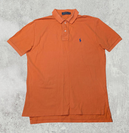Ralph Lauren Men's Polo T Shirt - Orange - Size Medium
