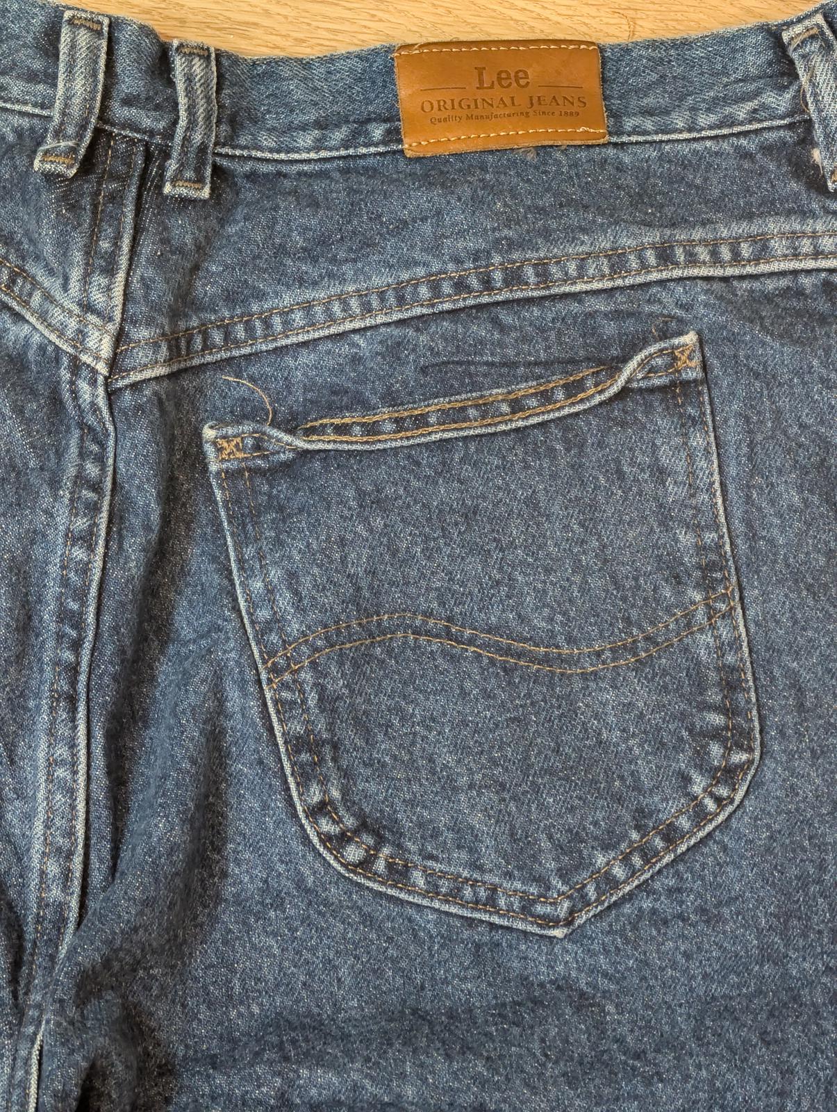 Lee Women's Straight Jeans - Blue - Size 36W 28L