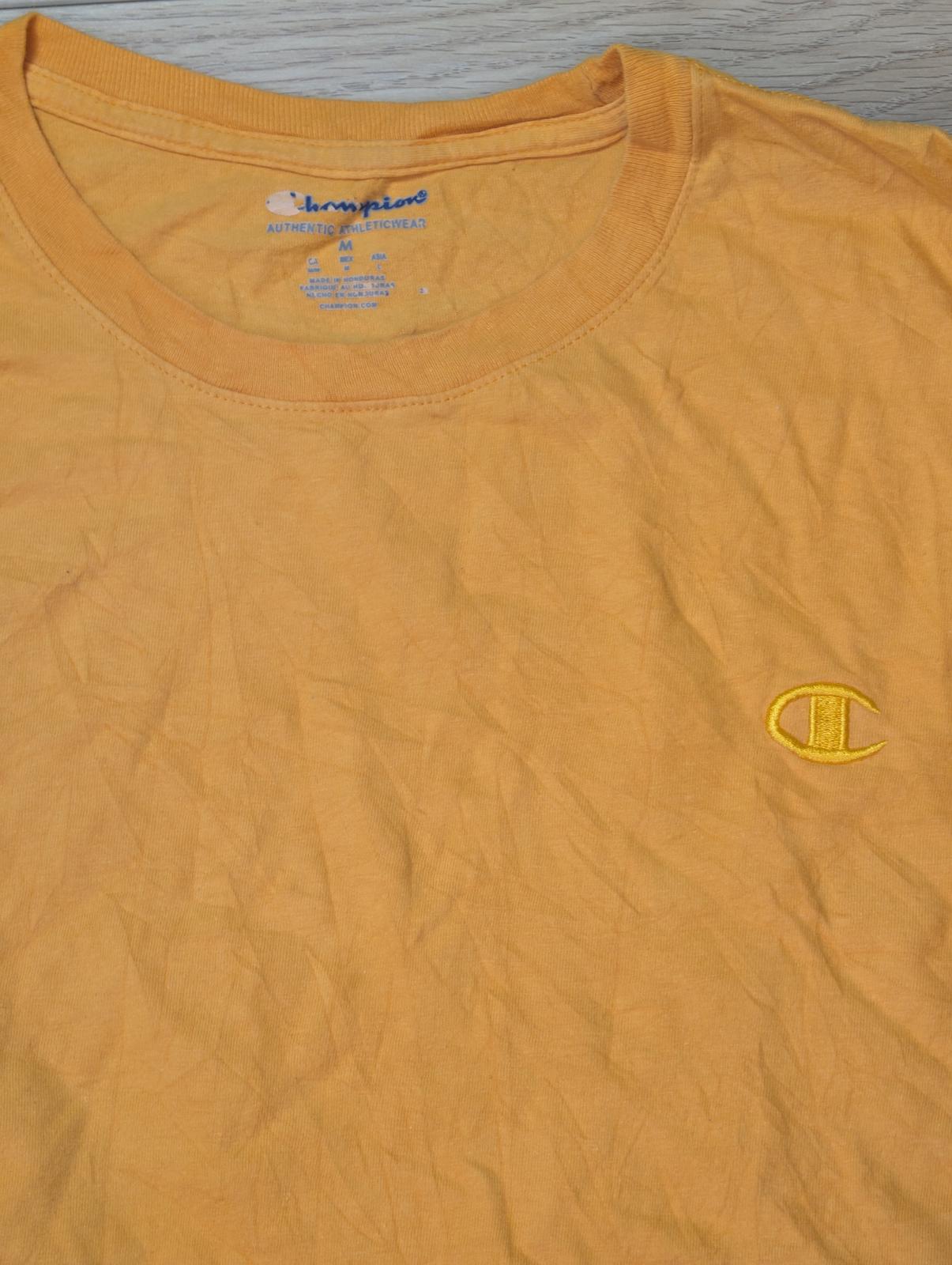 Champion Men's T Shirt - Orange - Size Medium