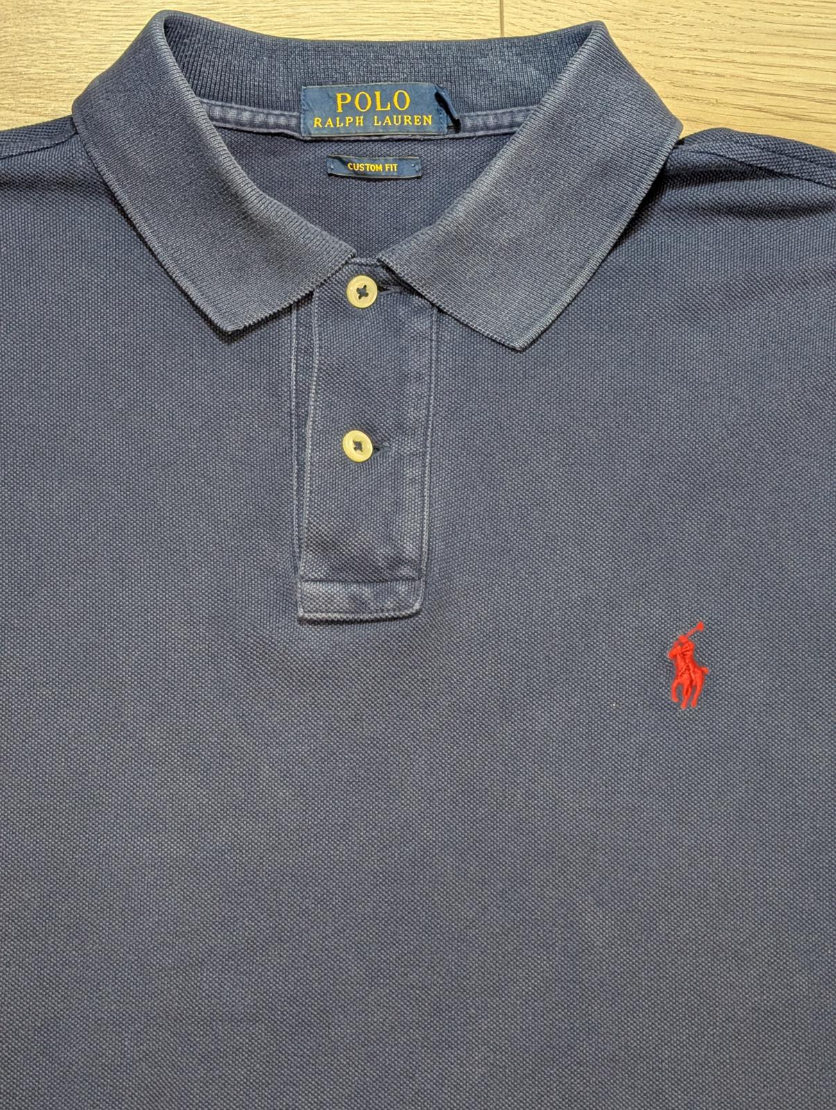 Ralph Lauren Men's Custom Fit Polo T Shirt - Navy - Size Large