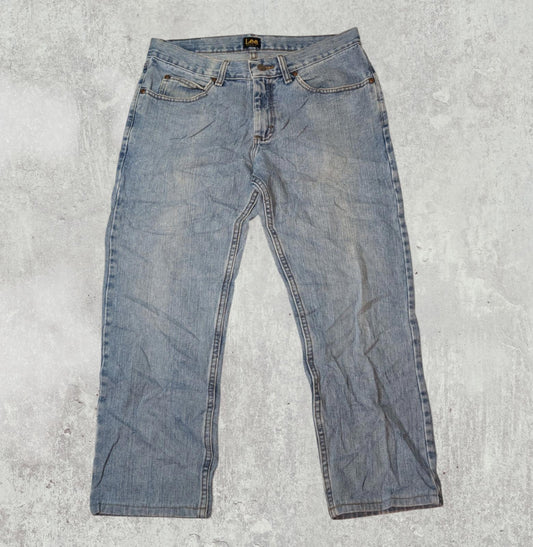 Lee Men's Straight Jeans - Blue - Size 32W 27L
