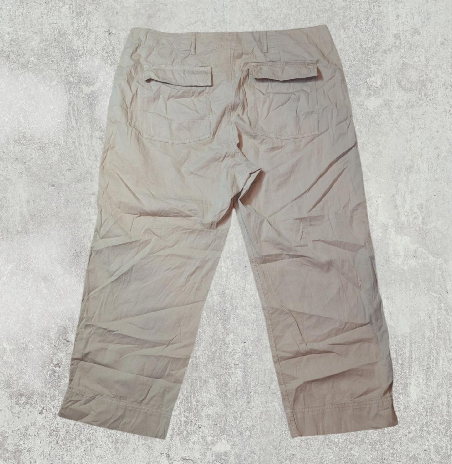 Lauren Ralph Lauren Women's Trousers - Beige - Size 36W 25L