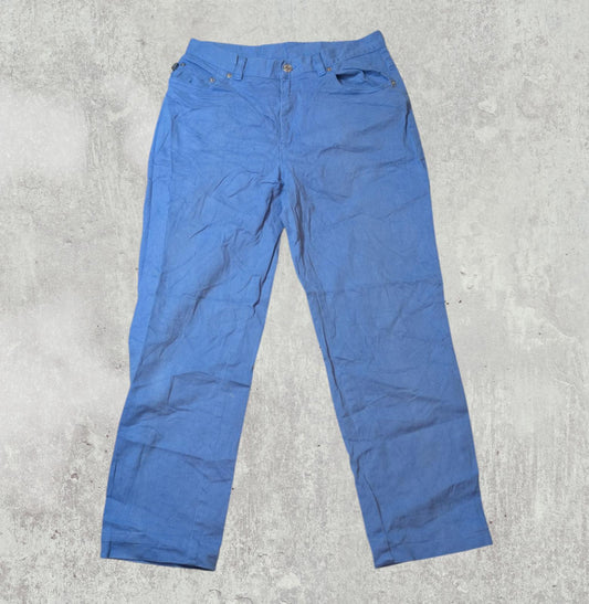 Lauren Jeans Co Ralph Lauren Women's Petite Jeans - Blue - Size 28W 25L