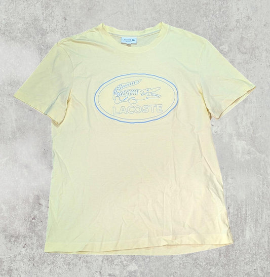 Lacoste Men's Regular Fit T Shirt - Yellow - Size 5 / Large