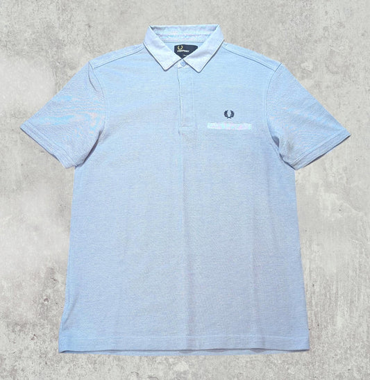 Fred Perry Men's Slim Fit Polo T Shirt - Blue - Size Medium