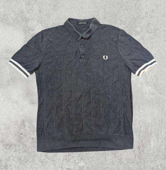 Fred Perry Men's Polo T Shirt - Navy - Size Medium