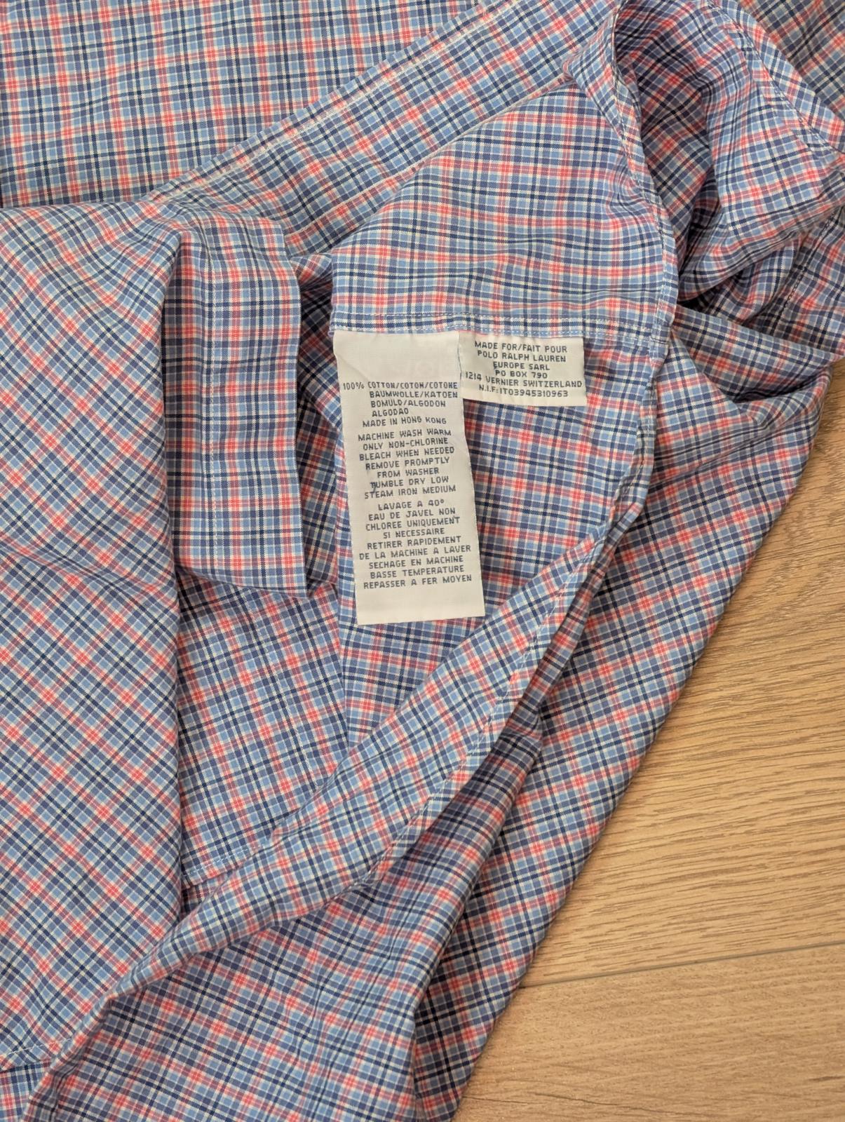 Ralph Lauren Men's Classic Fit Check Shirt - Blue - Size Large