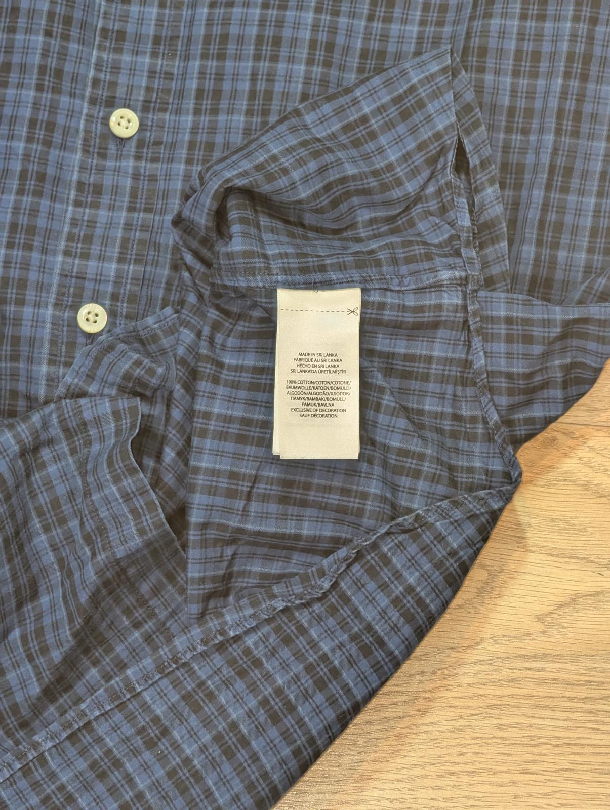 Ralph Lauren Men's Slim Fit Check Shirt - Blue - Size Large