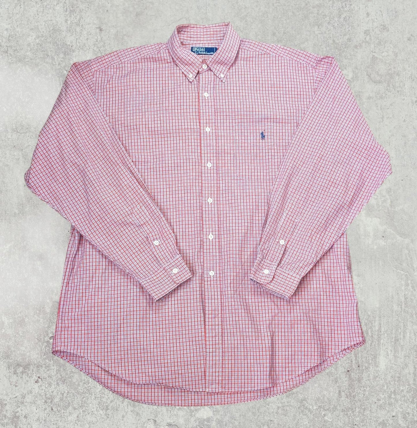 Ralph Lauren Men's Check Shirt - Red - Size XL