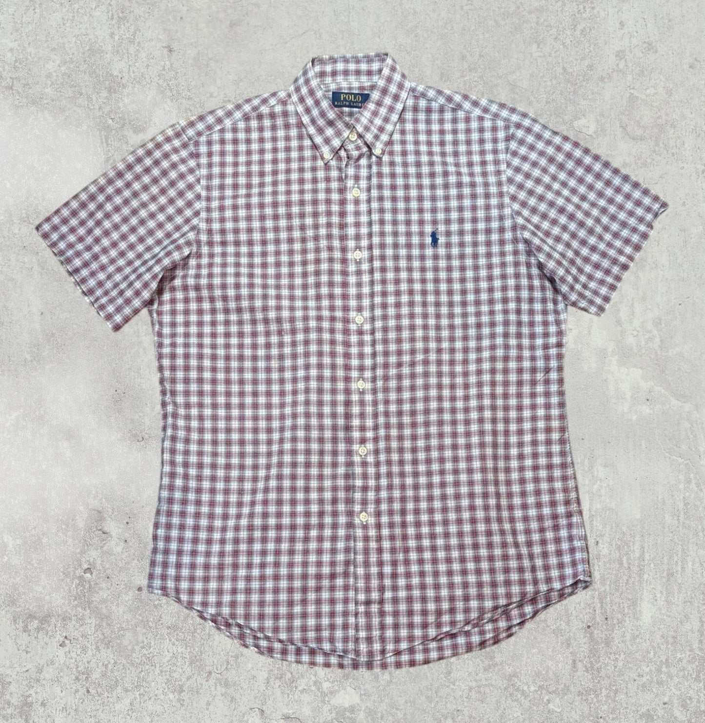 Ralph Lauren Men's Check Shirt - Red - Size Medium