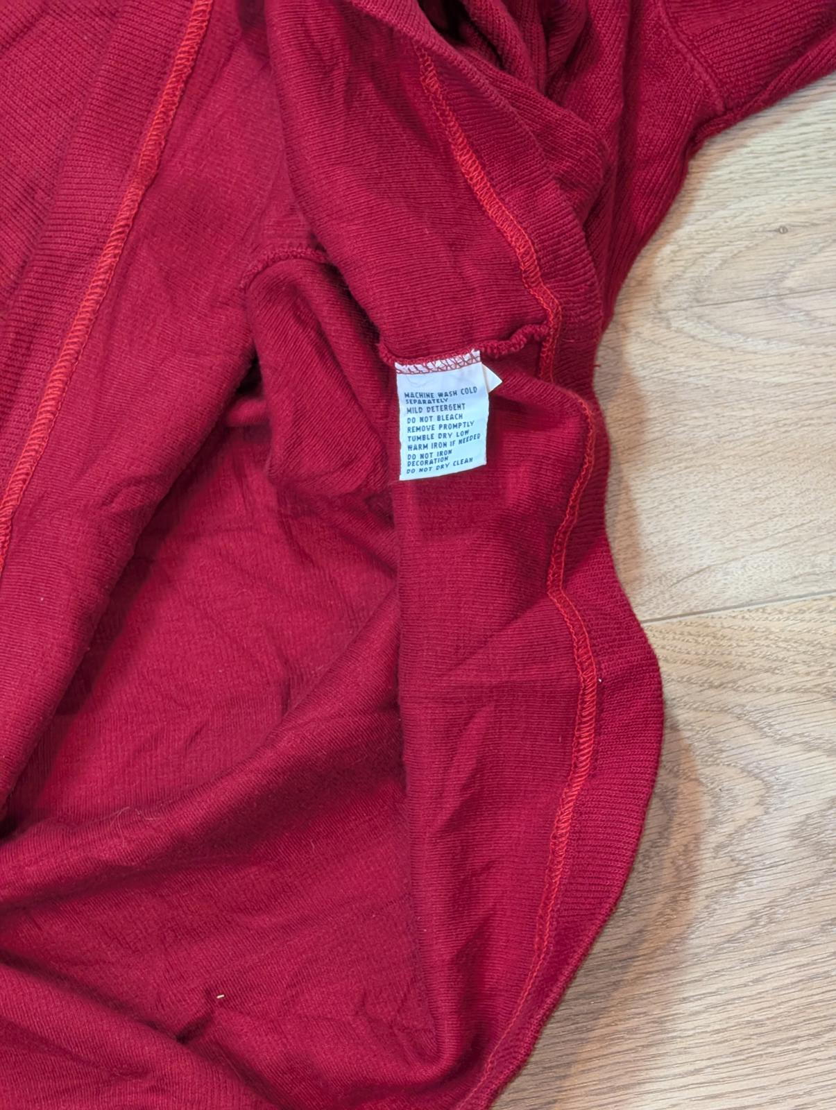 Ralph Lauren Men's 1/4 Zip Jumper - Red - Size XXL T