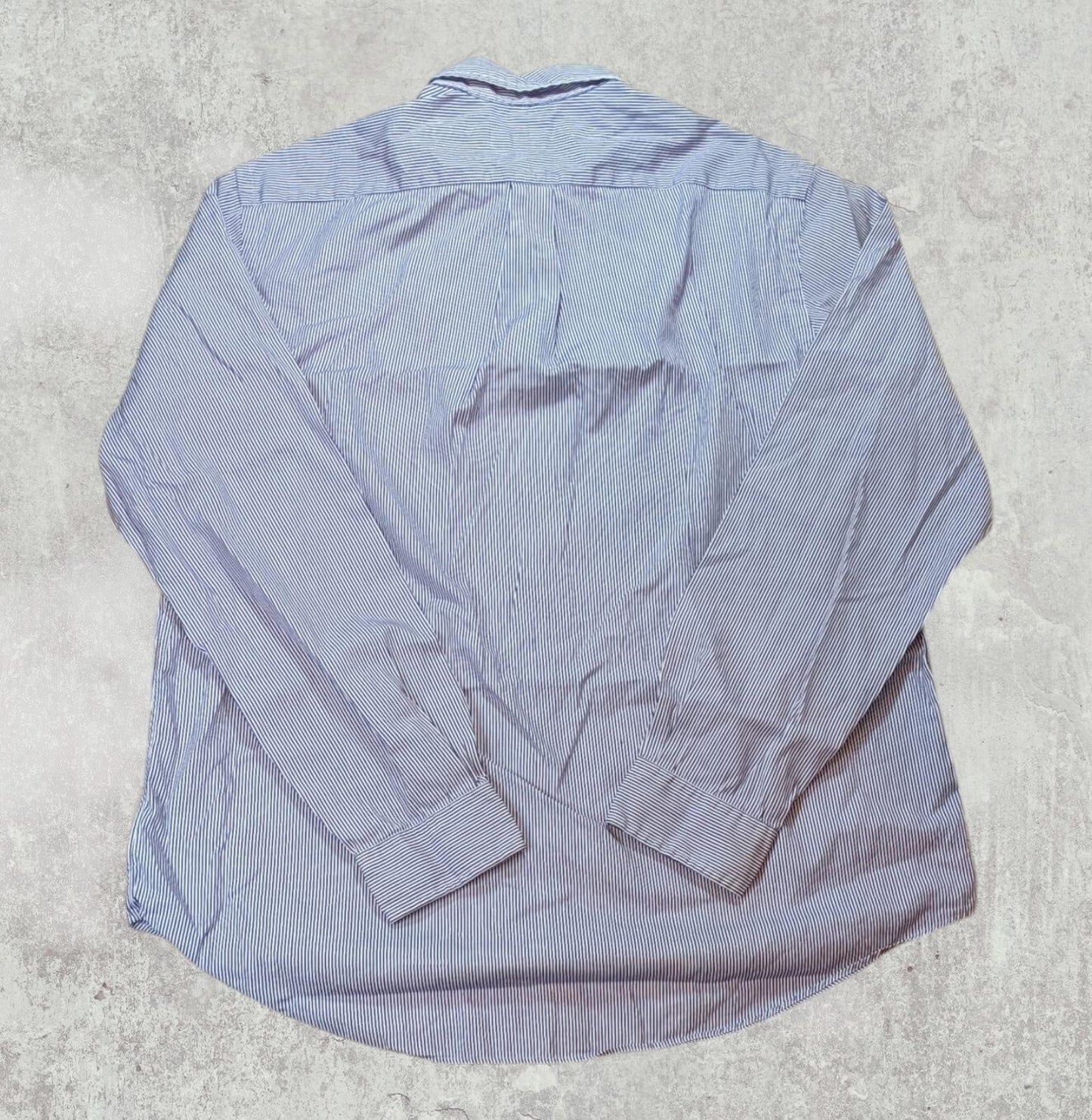 Ralph Lauren Men's Striped Shirt - Purple - Size Large