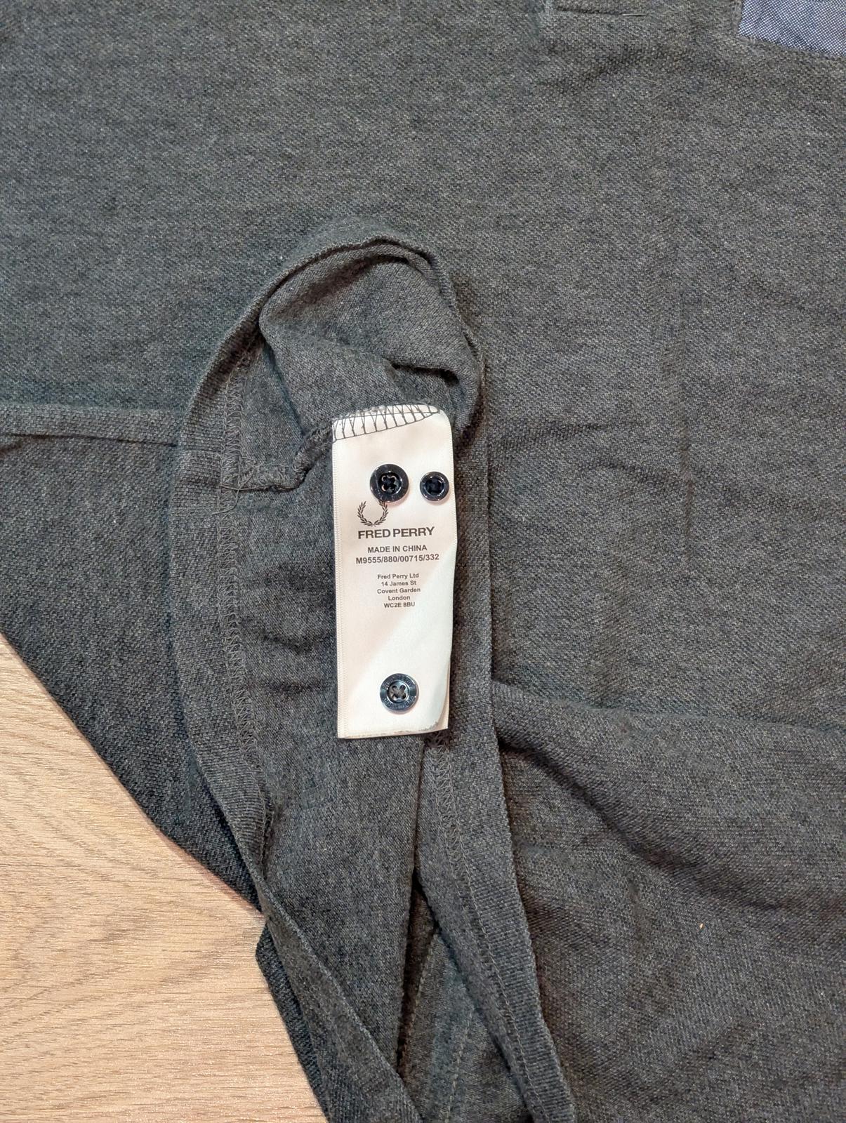 Fred Perry Men's Polo T Shirt - Grey - Size Medium