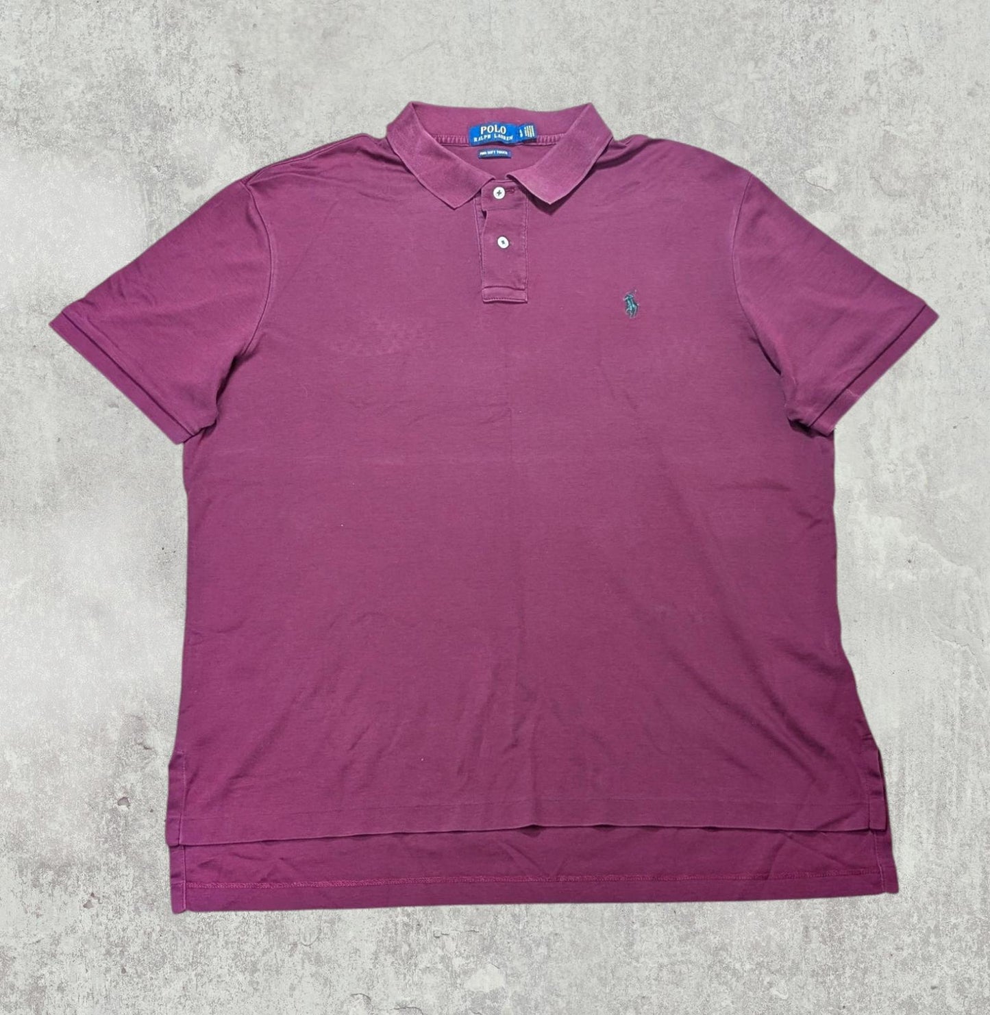 Ralph Lauren Men's Polo T Shirt - Burgundy - Size XL
