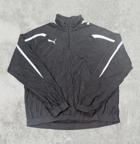 Puma Men's 1/4 Zip Fleece - Black - Size Large