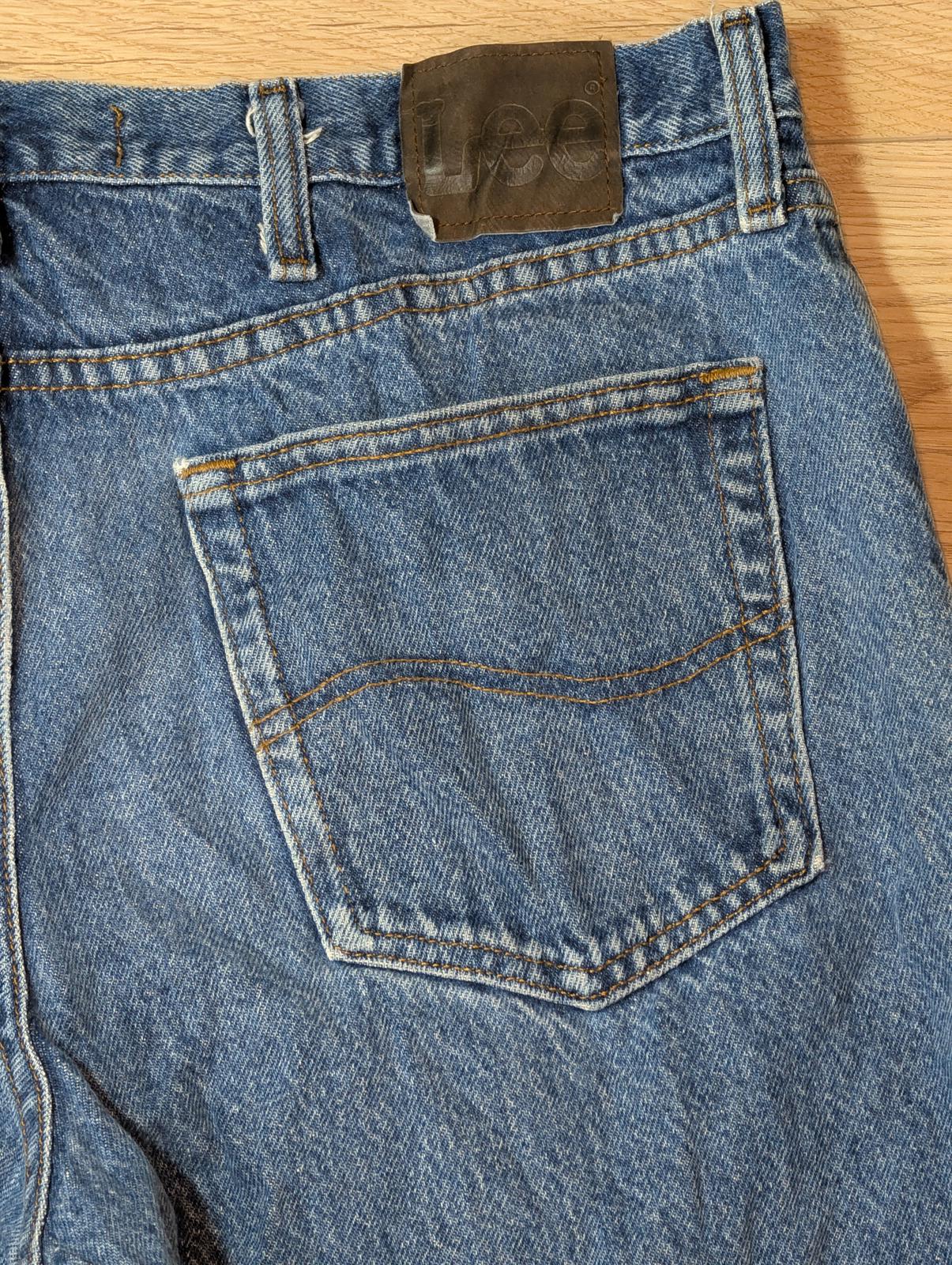 Lee Men's Regular Fit Straight Jeans - Blue - Size 38W 30L