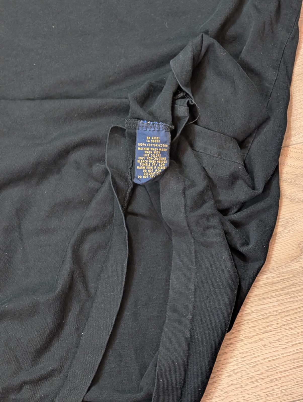 Ralph Lauren Men's V Neck T Shirt - Black - Size Medium