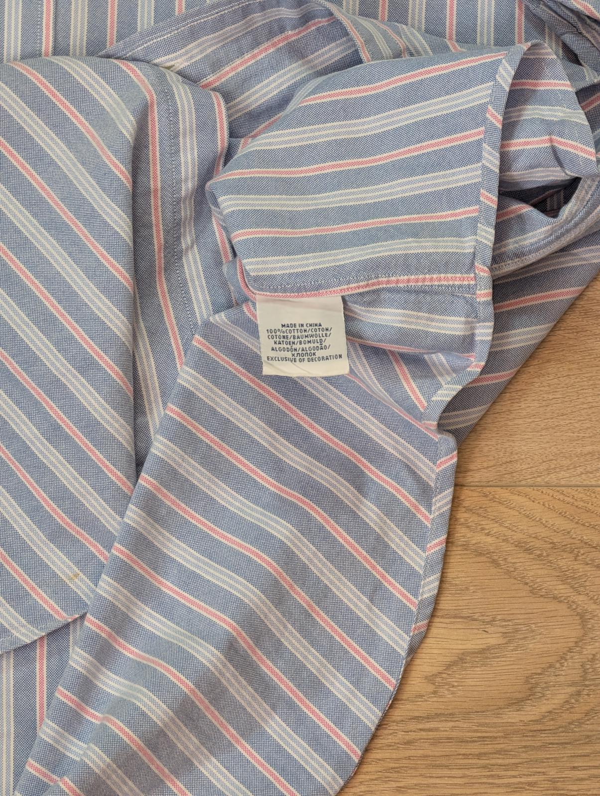 Ralph Lauren Men's Striped Shirt - Blue - Size XL
