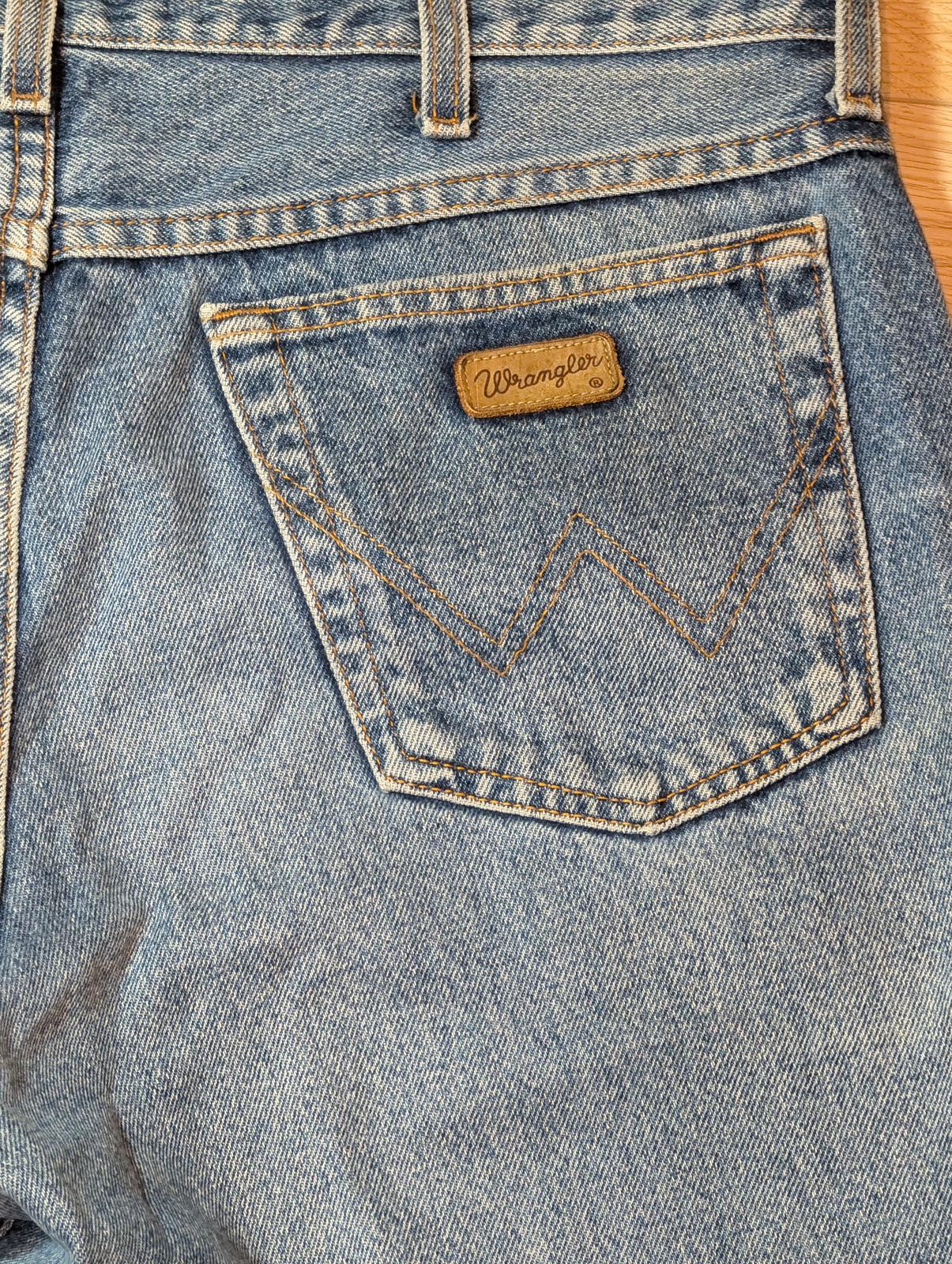 Wrangler Men's Straight Jeans - Blue - Size 36W 32L
