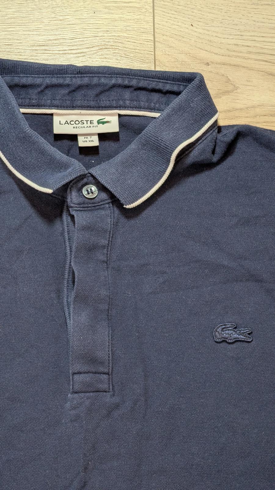 Lacoste Men's Regular Fit Polo T Shirt - Navy - Size 7 / XXL