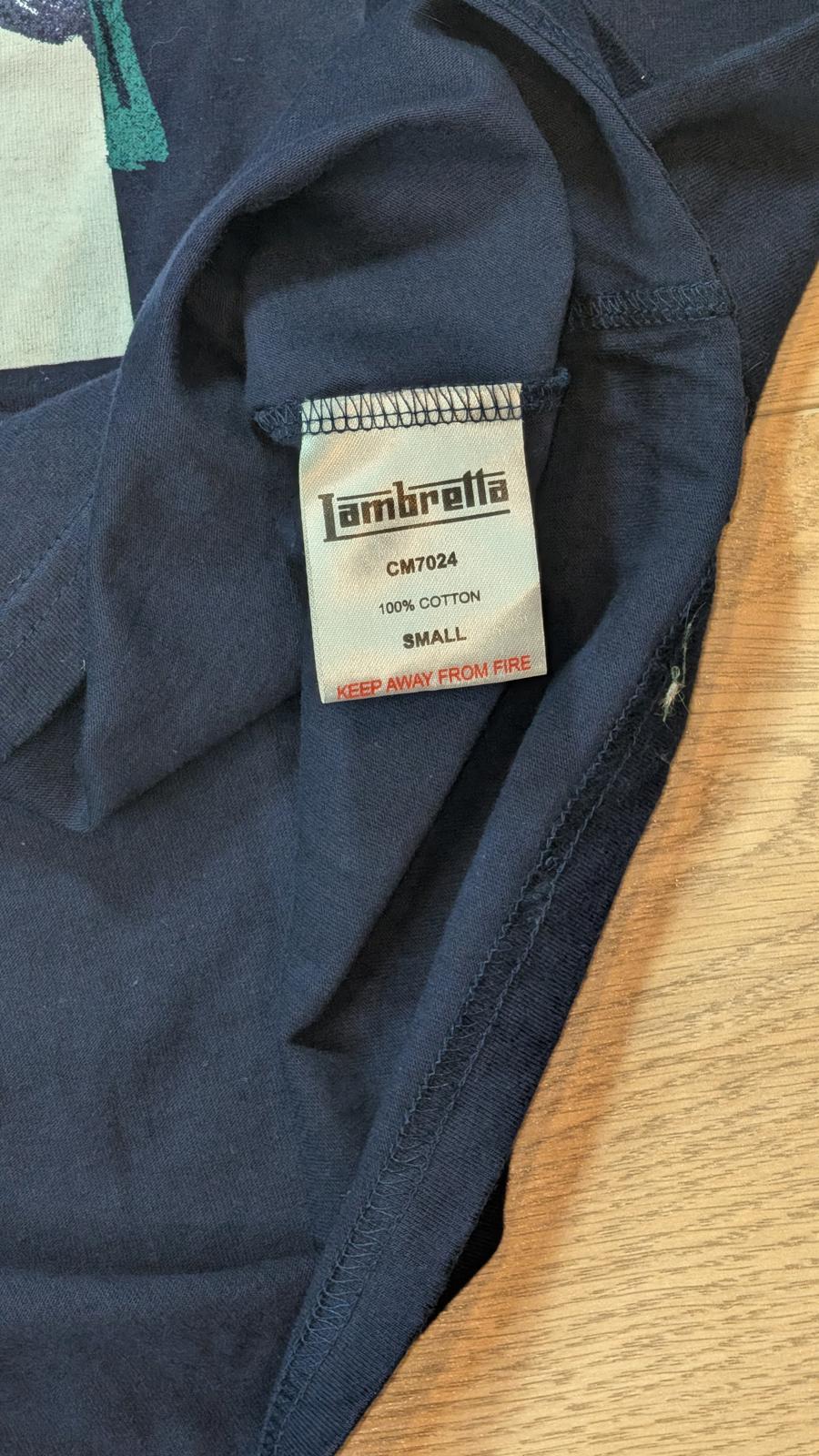 Lambretta Men's T Shirt - Navy - Size Small