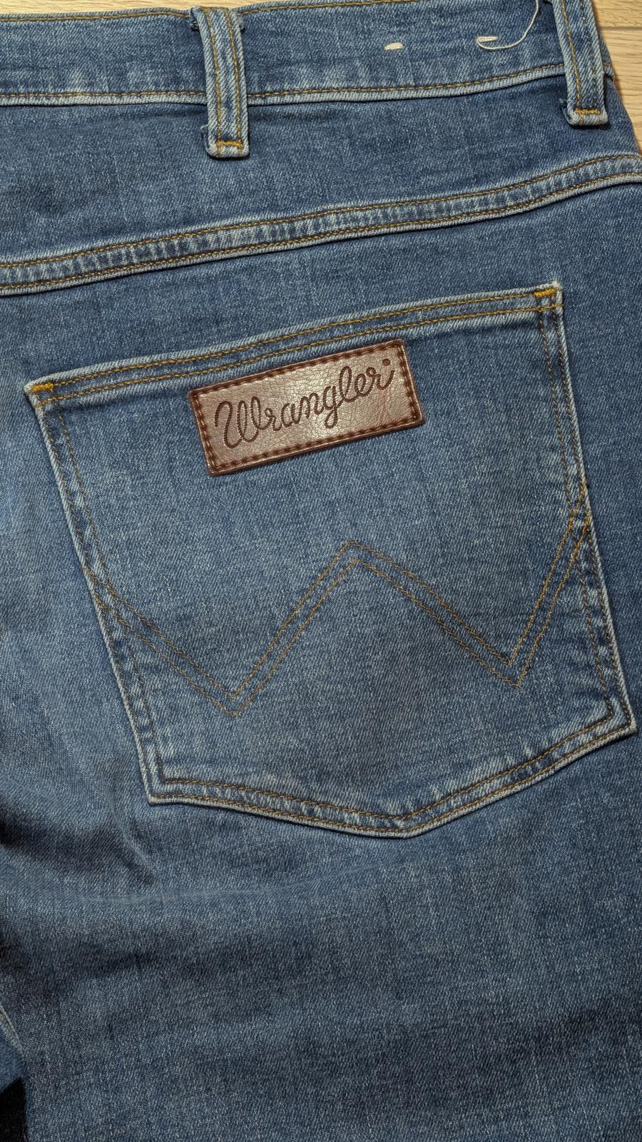 Wrangler Men's River Straight Jeans - Blue - Size 36W 30L