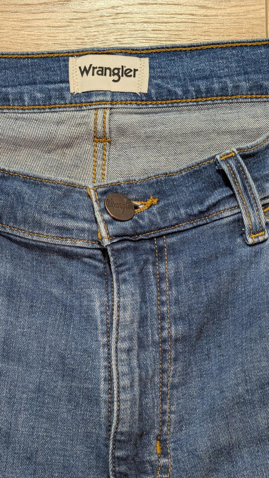 Wrangler Men's River Straight Jeans - Blue - Size 36W 30L