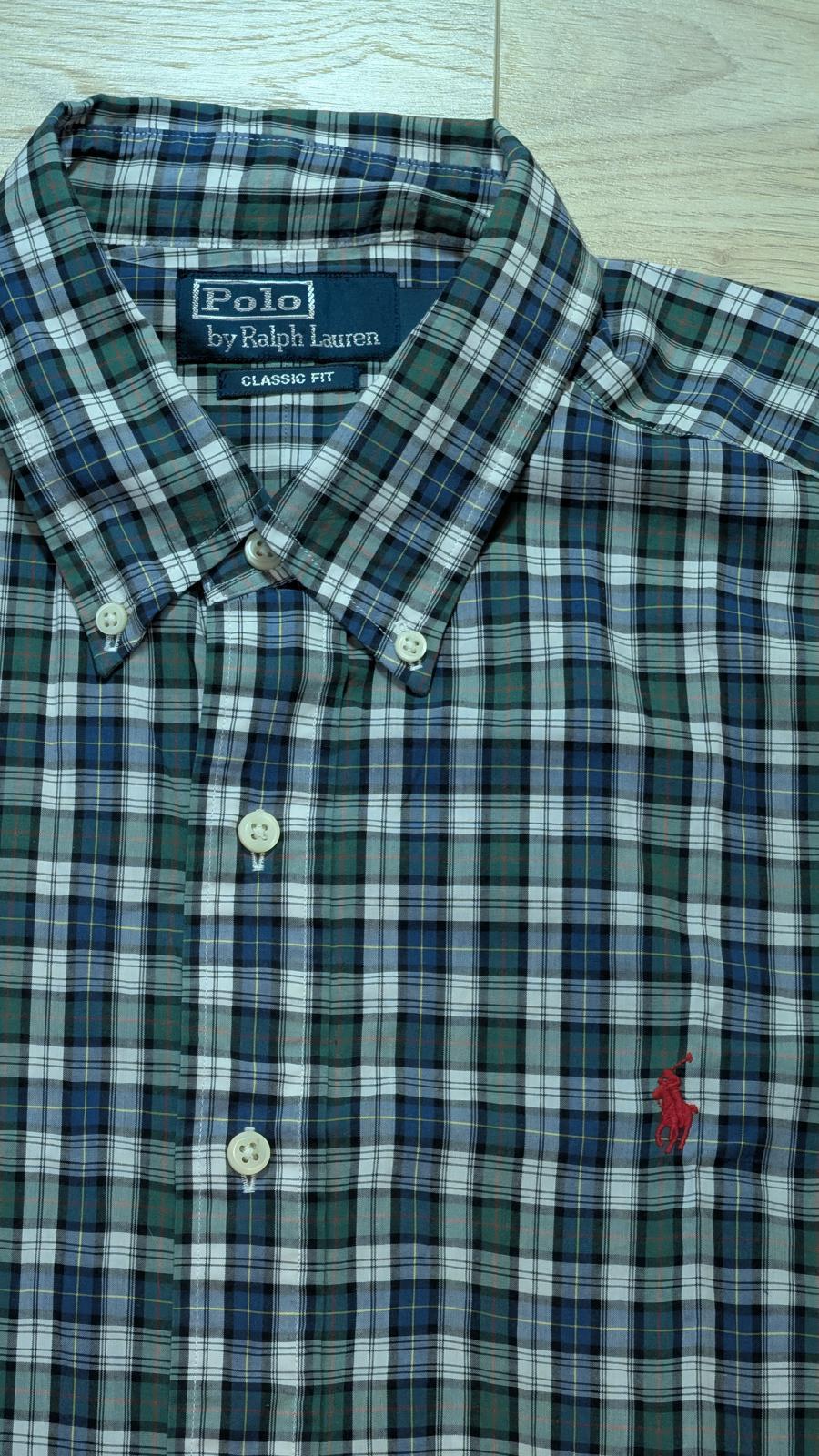 Ralph Lauren Men's Classic Fit Check Shirt - Green - Size Large