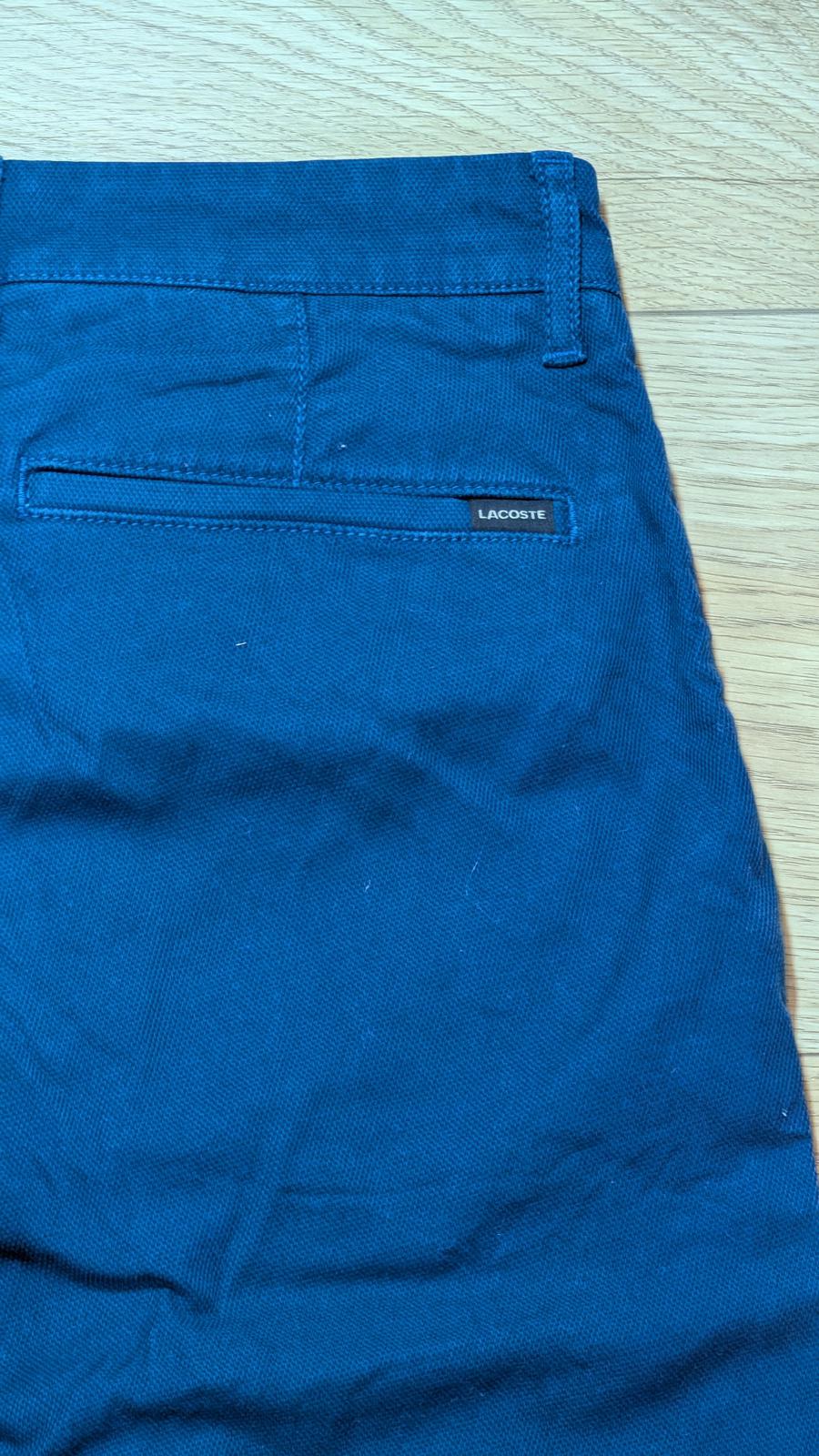 Lacoste Men's Slim Fit Chinos Trousers - Navy - Size 38 / 30W 32L