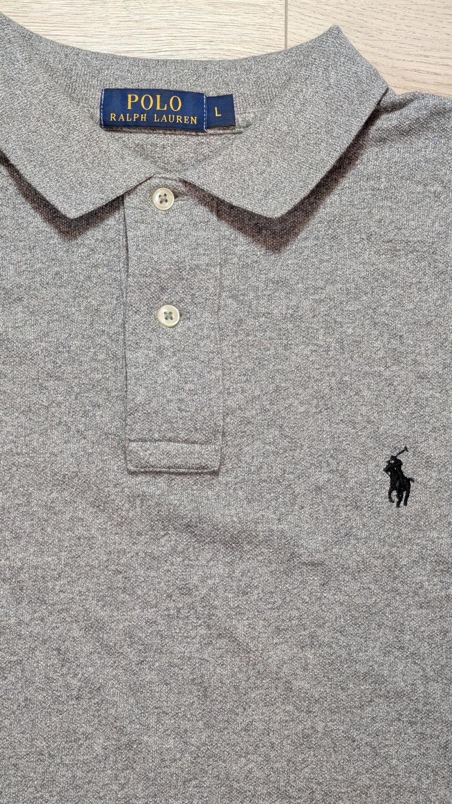 Ralph Lauren Men's Polo T Shirt - Grey - Size Large