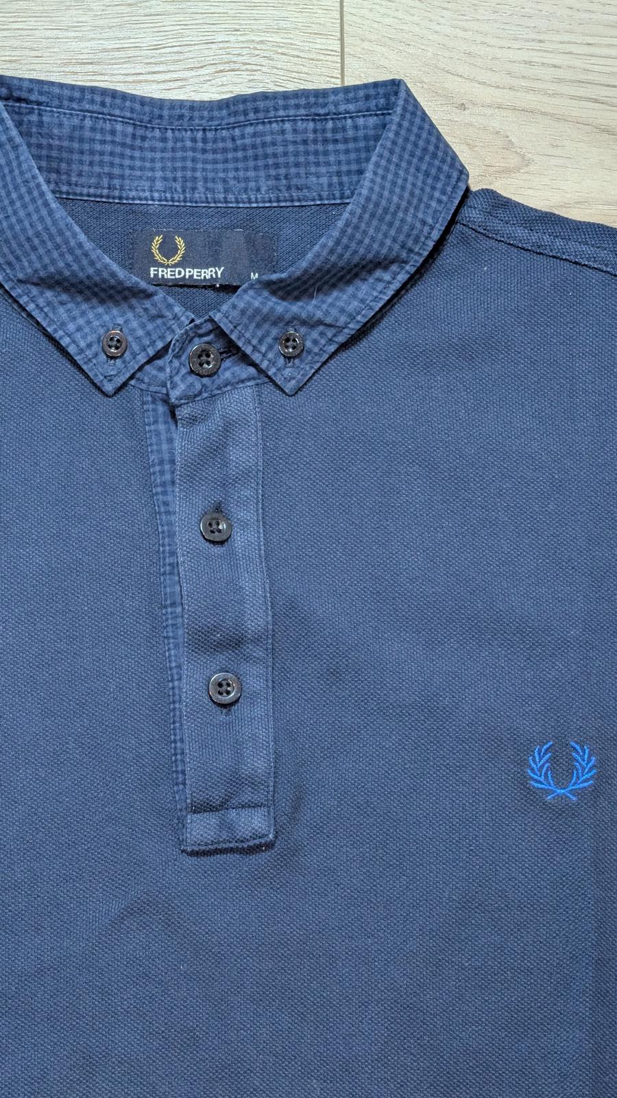 Fred Perry Men's Polo T Shirt - Navy - Size Medium