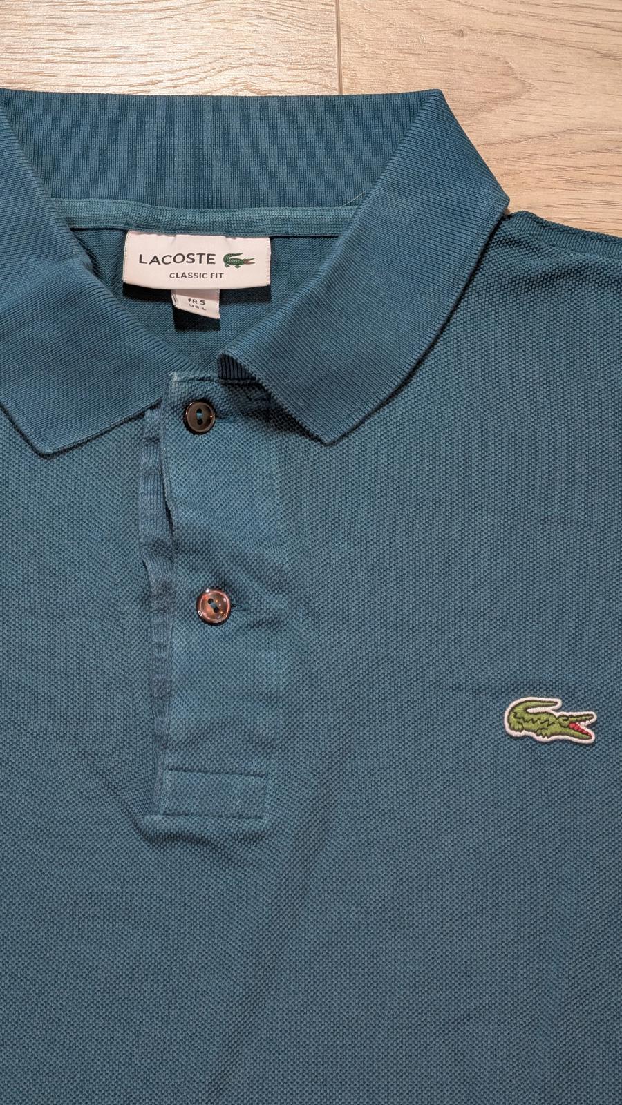 Lacoste Men's Classic Fit Polo T Shirt - Green - Size 5 / Large