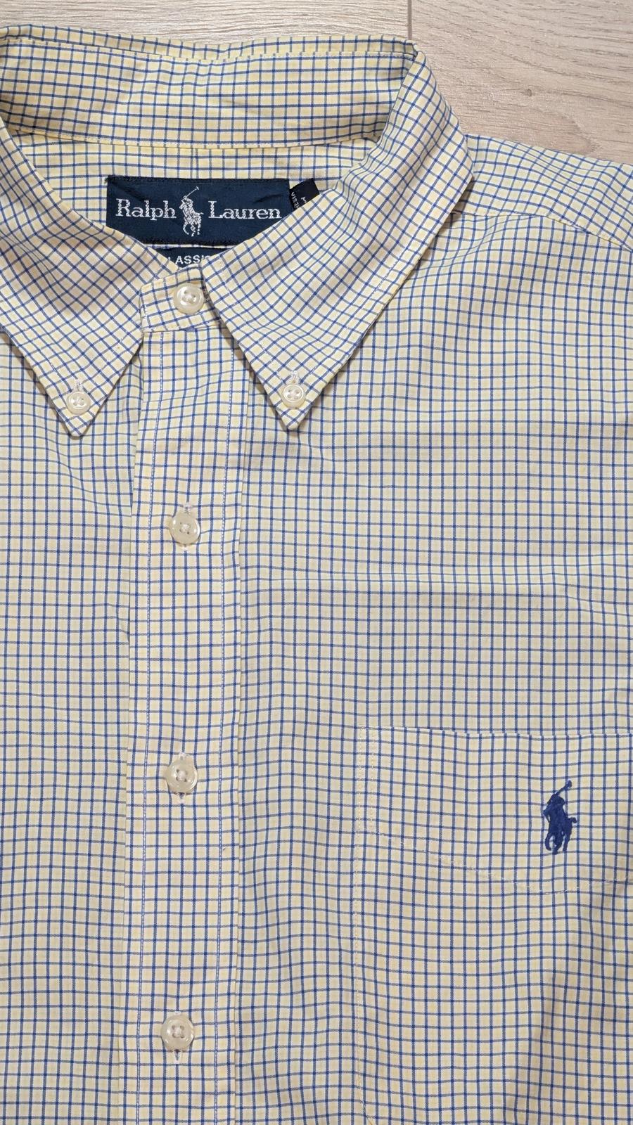 Ralph Lauren Men's Classic Fit Check Shirt - Yellow - Size Large