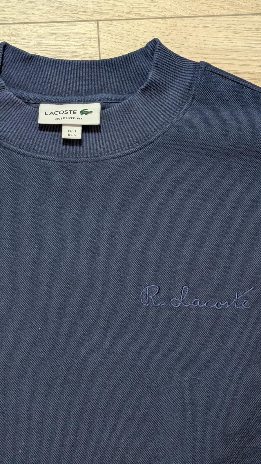 Lacoste Men's Oversized Fit Sweatshirt Jumper - Navy - Size 3 / Small