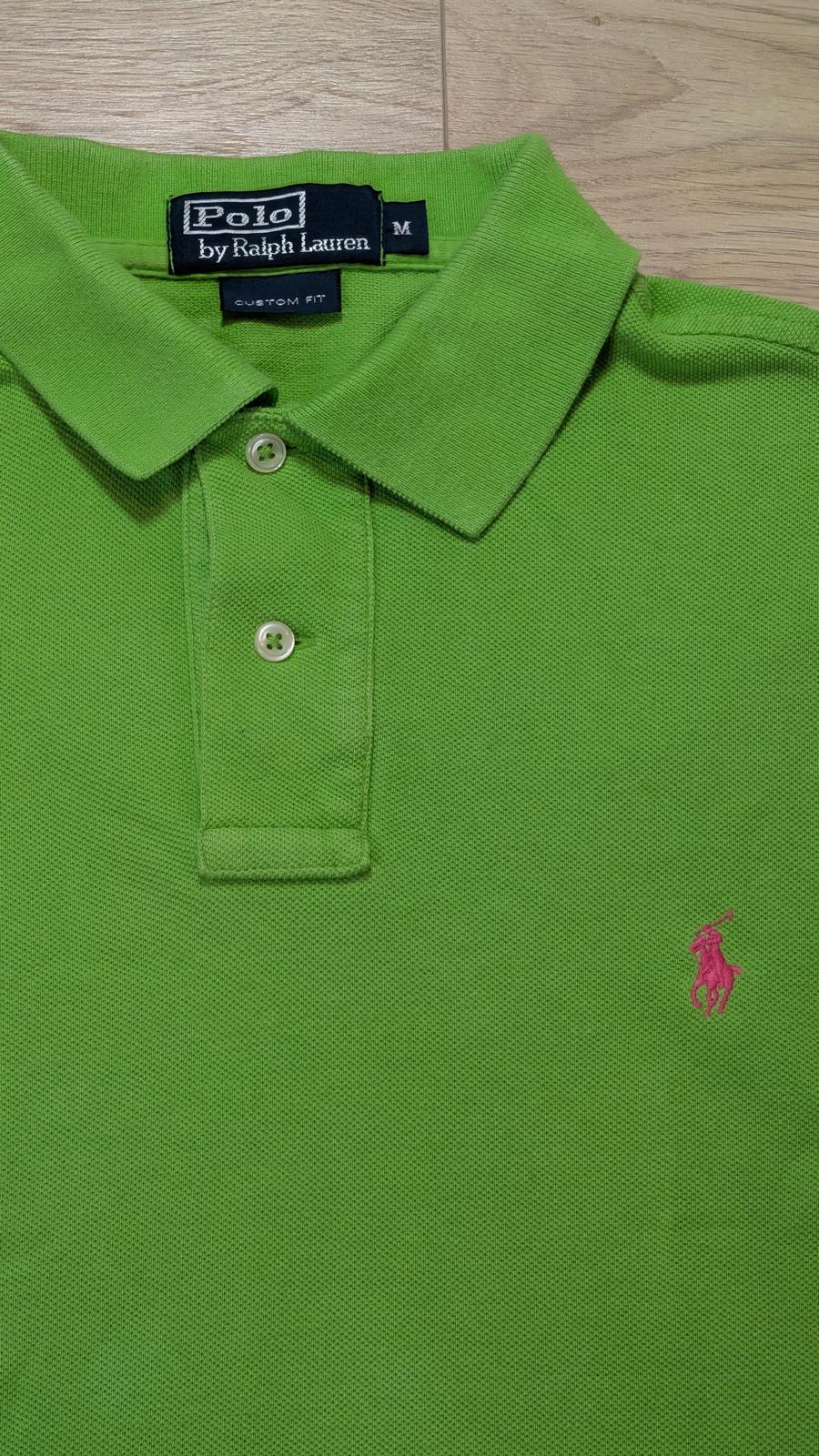 Ralph Lauren Men's Custom Fit Polo T Shirt - Green - Size Medium