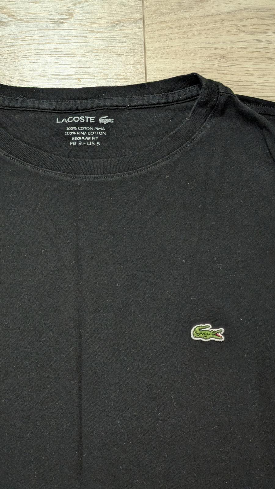 Lacoste Men's Regular Fit Long Sleeved T Shirt - Black - Size 3 / Small